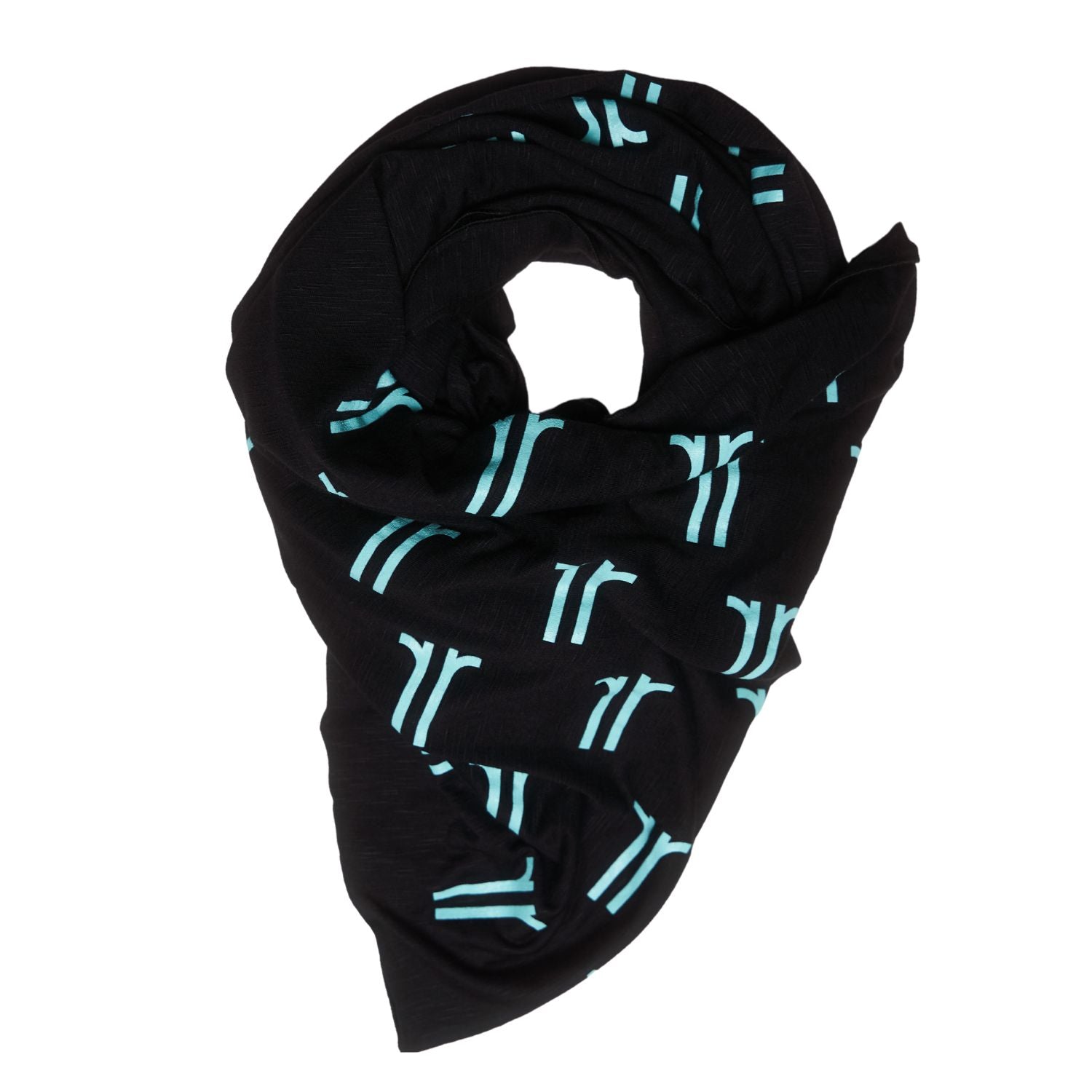 Black Recycled Infinity Scarf